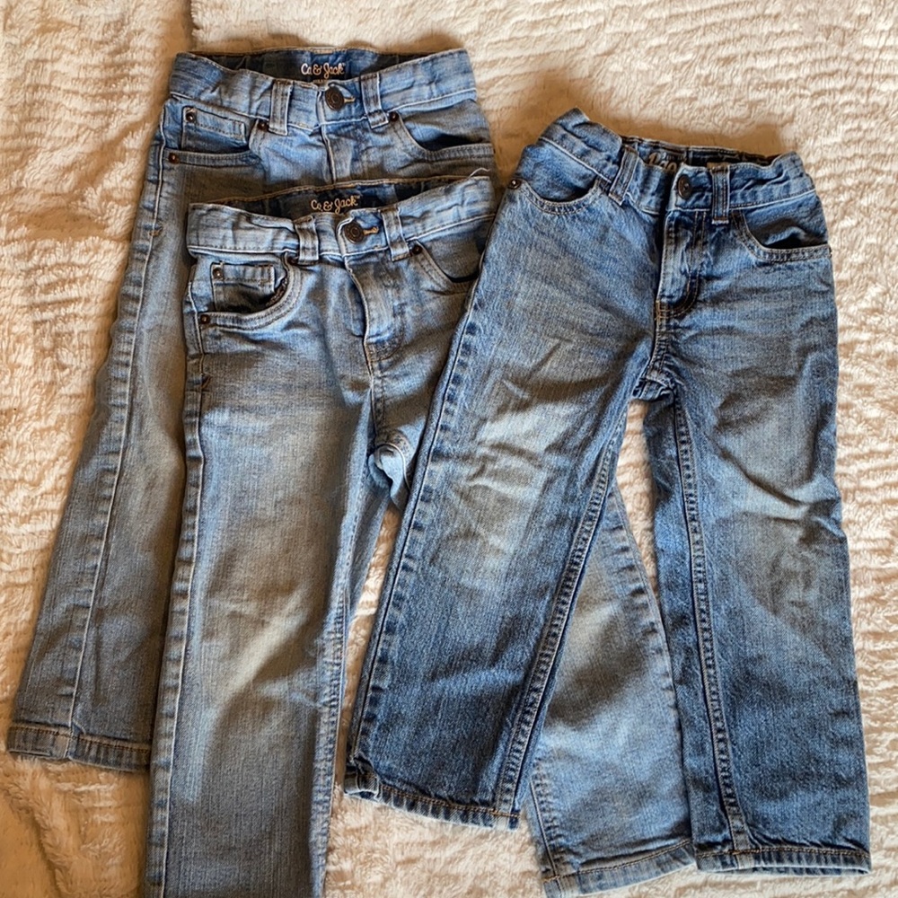 3 pair straight leg 3T “Boys” Pants